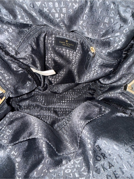 kate spade Black Nylon Everyday Backpack with Gold Hardware
